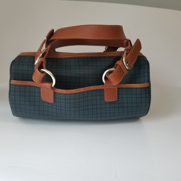 Ralph Lauren Handbags - Vintage Ralph Lauren Plaid Barrel Purse